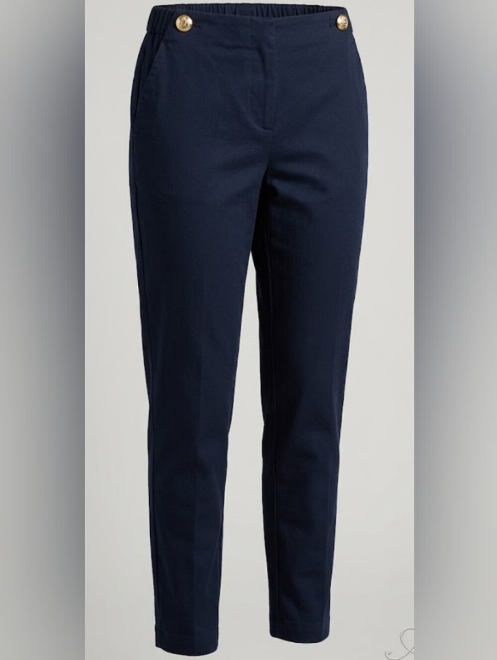 Sibel Saral 100% Virgin Wool Trousers in Blue (Sz S) Quiet Luxury Warm Capsule